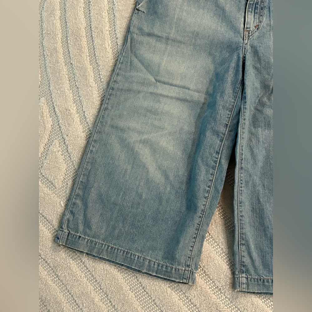 Levi’s Misses Vintage Y2K Deadstock Wide Leg Cropped Denim Culottes - Size 10 - Picture 3 of 14